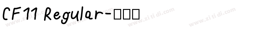 CF11 Regular字体转换